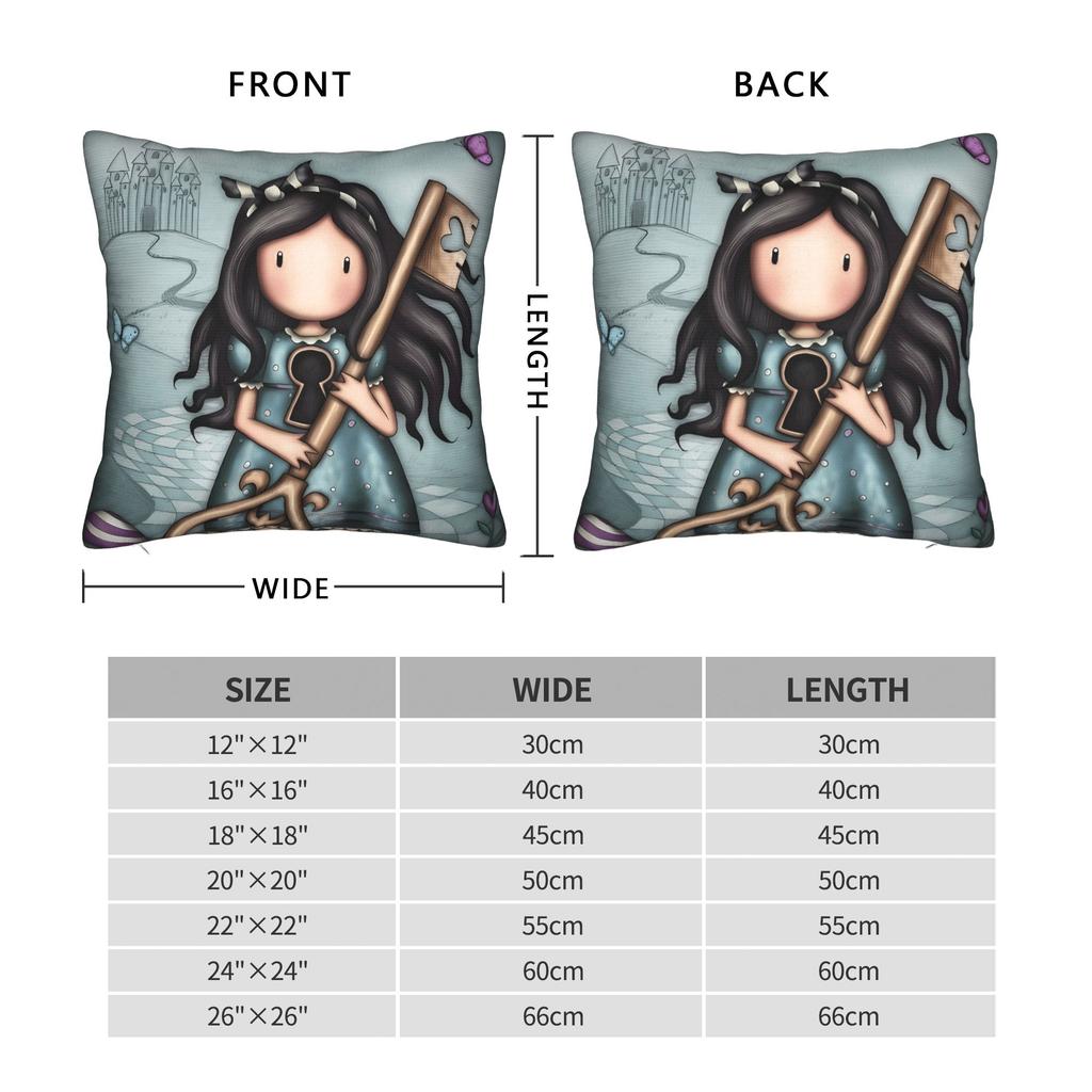 Pillow Case S-Santoro Gorjuss-MT Dream Girl Custom  Pillow Cover For Living Room Chair Retro Trendy Pillowcases