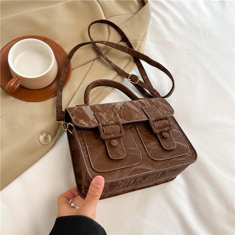 Casual Sweet And Cute Cambridge Small Bag Messenger Bag Women'S Autumn Fashion Small Square Bag