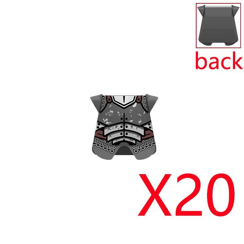 Military Building Blocks Solider Figures Medieval Crusaders Jerusalem Black Hawk Red Lion Knights Accessories Flags Vest MOC