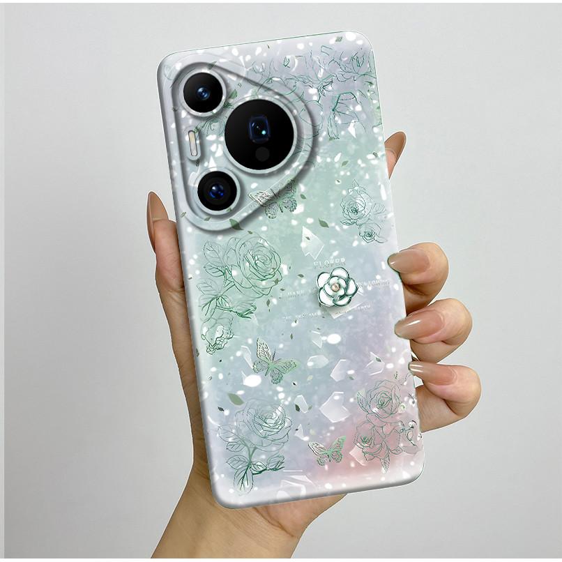 For Huawei Pura 70 Pro Case Pretty Butterfly Flower Soft Silicone Phone Case For Huawei Pura 70 Pura70 Pro 70Pro Plus Back Cover