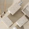 Modern Soap Dispenser And Toothbrush Cup Bathroom Set with Natural Rock Design For Spas Hotel Bathroom Organization