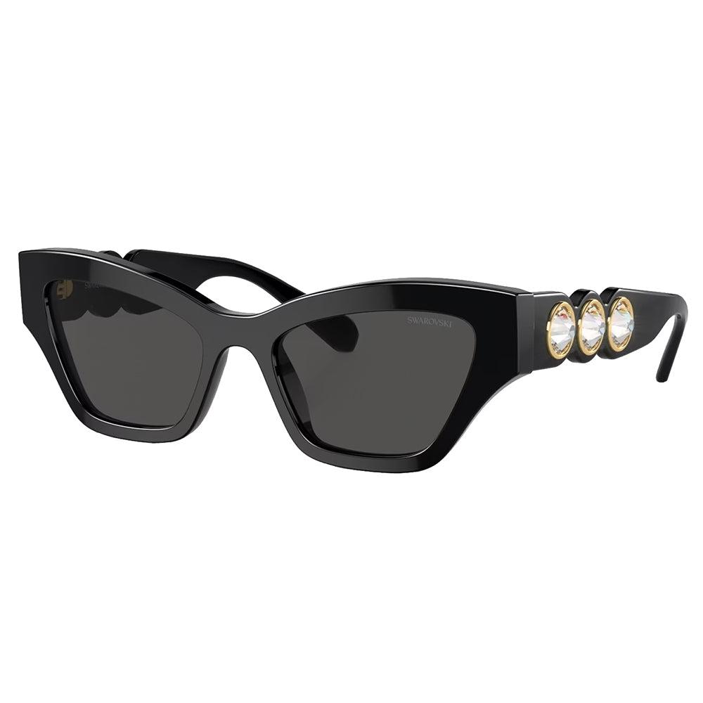 

SwarovSki Sk 6021 100187 53mm Womens Irregular Sunglasses Black
