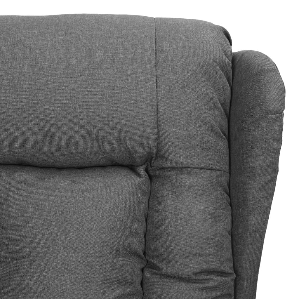 Vidaxl Foldable Armchair, Light Gray, Fabric Upholstered