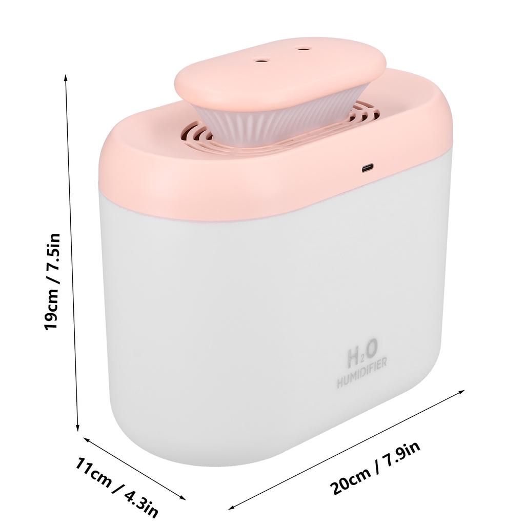 Mist Humidifier 3500ml Large Capacity Silent Diffuser with Night Light for