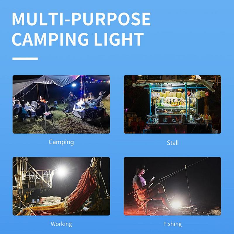 Camping Lantern For Tent RGB Color Changing LED Camping Lamp Portable Tent Rechargeable Lights Ip45 Water Resistant For Indoor &