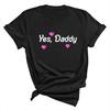 Ja Papa Briefe T-Shirt Trendiges Cartoon Lässiges Kurzarm-T-Shirt Mit Buchstaben-Design Für Unisex (UsEuropäischer Stil)