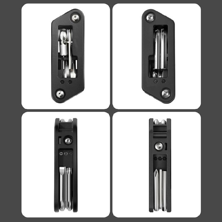 Portable Folding Hexagonal Spoke Wrench Space Saving Mountain Bike Screwdriver Tool for Bicycles Repair and Maintenance