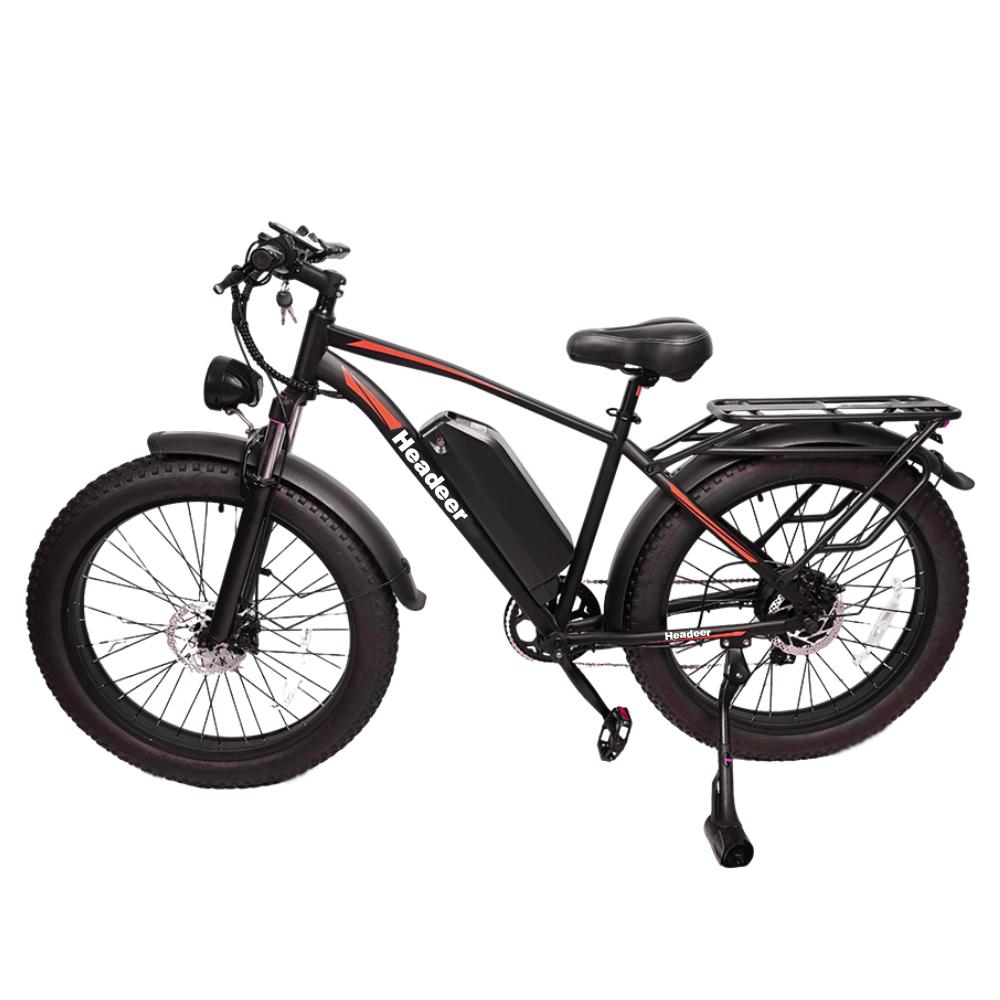 Headeer BD2640 Electric Bike with 48V 18Ah Battery,26"x4.0, Shimano 7-Speed