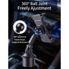 Adjustable Vehicle Cup Holder Mount For Smartphones And Tablets Up To 17inches With Secure Spring Clip