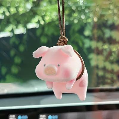 Cute Pig Car Pendant, a Charming Interior Decoration for Rearview Mirrors, Suitable for Both Men And Women