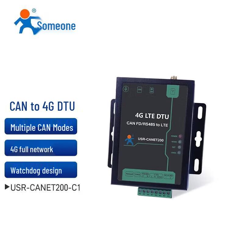 LonHand CANET200 CAN To 4G Industrial DTU