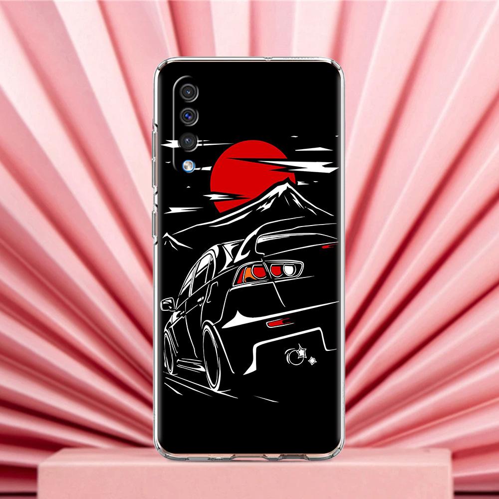 Phone Case For Samsung A56 A36 A26 A24 A16 A14 A12 A32 A50 A70 A22 A40 A34 A54 A42 A52 5G A04s A06 Cover Japan JDM Sports Car