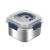 316Stainless Steel Salad Fruit Food Container Sealed Anti-Drip Large Capacity Lunch Box Camping Picnic Box For Fruit Salad Food