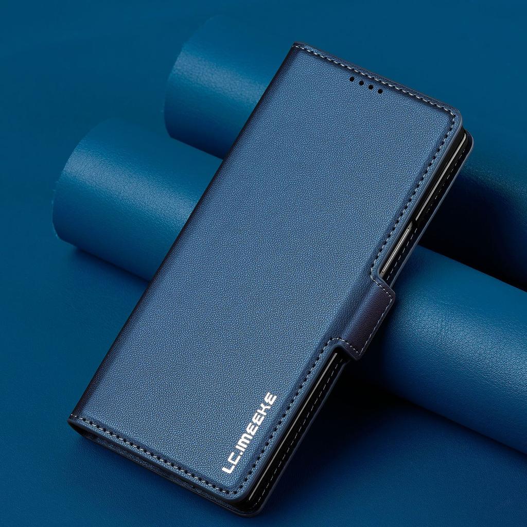 Slim Pu Leather Flip Phone Case for Samsung Galaxy Z Fold 7 Fold6 5 4 3 Pen Slot Magnetic Buckle Card Holder Wallet Stand Cover