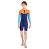 2,5mm Kinder Ganzkörper-Neoprenanzug Mit Langen Ärmeln Kurzen Beinen Schnorcheln Surfen Schwimmen Warm Chloropren Neopren