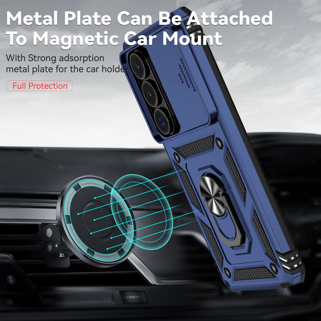 Etui do Samsung Galaxy S26 Ultra PC + TPU Pokrowiec na Telefon z Ochroną Obiektywu Podpórką