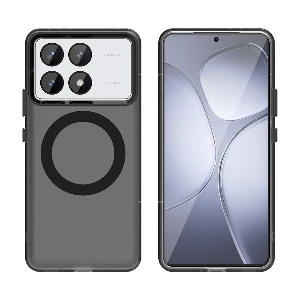 Candy Bumper Case For Poco M6 F6 X6 Pro 5G Xiaomi Poko Little C65 C75 4G Magnetic Wireless Charge for Magsafe Case