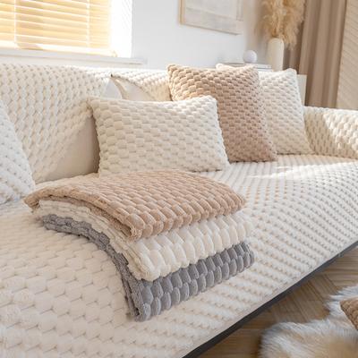 Moderner Sofabezug aus Plüsch für den Winter, rutschfestes L-förmiges Sofakissen, 1-, 2-, 3-, 4-Sitzer-Stuhl, Couch, Möbelschutz, ultraweich und warm