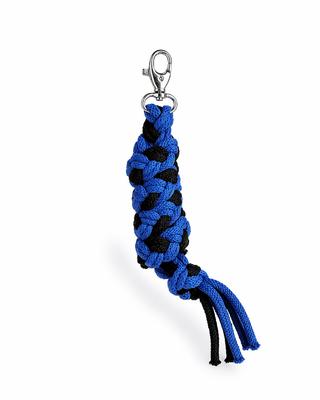 Hobby Horse Braided Rope Lead - Black and Blue