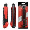 WISEUP Utility Knife Retractable Pocket Knife TPR Handle Auto-Lock Box Cutter For Office Stationery School Supplies Hand Tools