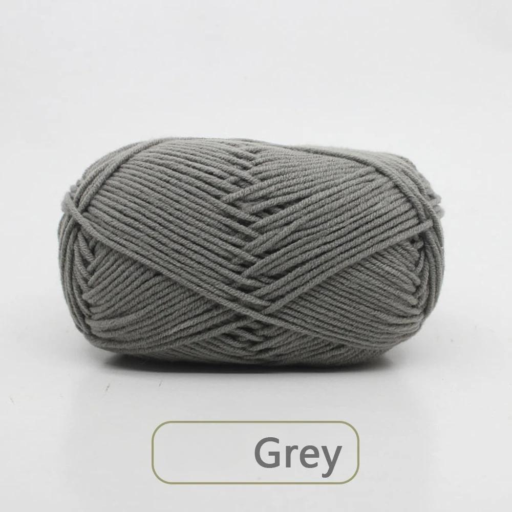 1pc 50g Soft Wool Milk Cotton Yarn Crochet Anti-Pilling Hand Knitting Thread For Cardigan Scarf Hat Baby Sweater Doll Supplies