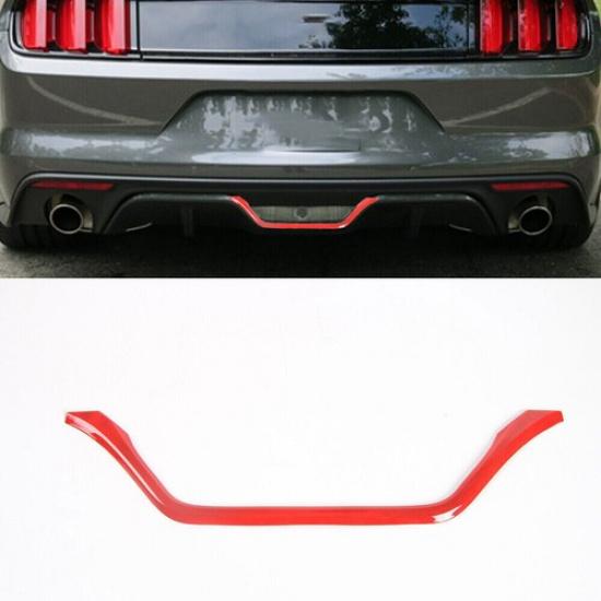 Rear Light Lamp Decoration Cover Trim 1PCS For Ford Mustang 2015- Bright Red