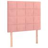 Box Spring Bed with Mattress Pink 90 x 190 cm Velvet