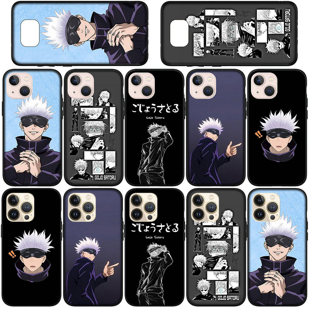 Pouzdro na telefon pro Samsung Galaxy S25 S23 S22 S24 Ultra FE A05 A06 A15 A16 A36 A37 A35 A54 A55 A56 A57 A25 A26 A53 Komiksy Jujutsu Kaisen Gojo Satoru Kryt