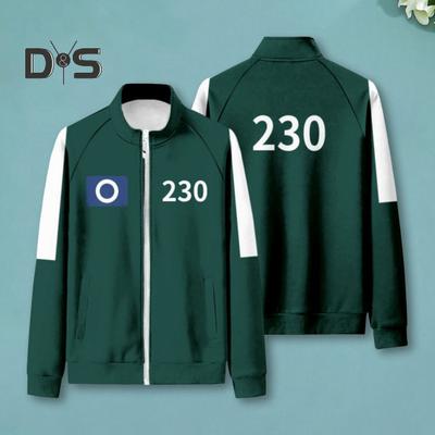 230 001 007 Dres Cosplay Kostium Koreański Unisex Kurtka Krótki Rękaw Top Jogging Spodnie 3 Częściowy Dres Zestaw Strój na Imprezę Masquerade