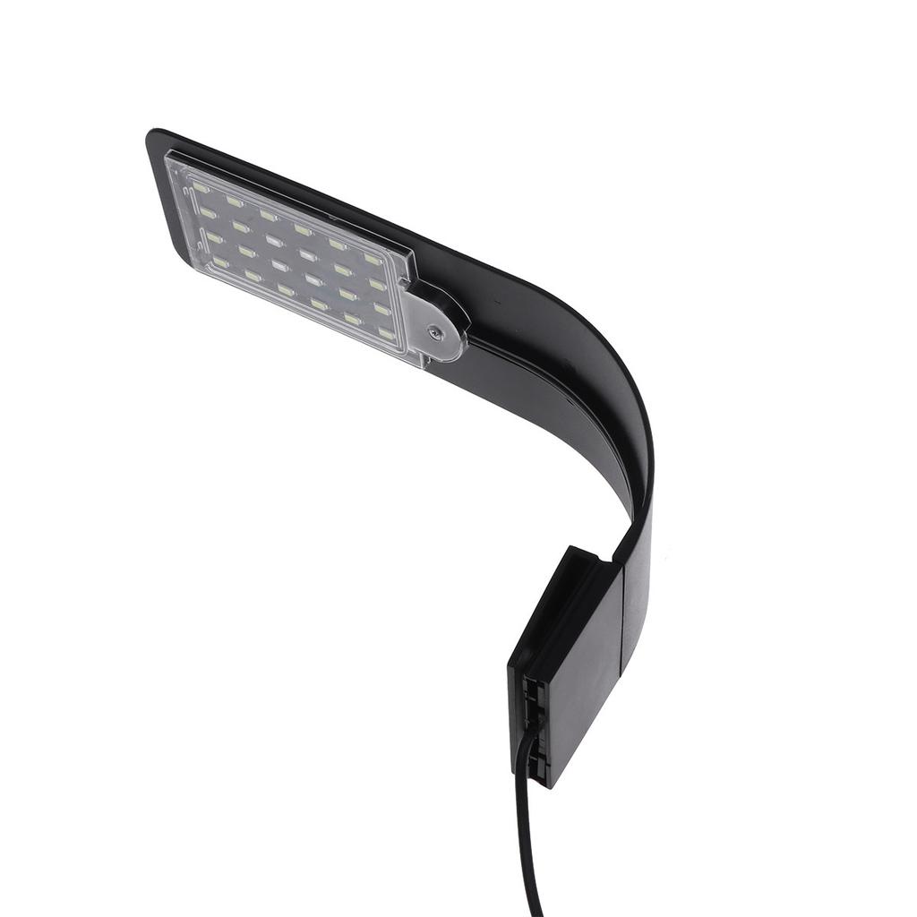 X5 Ultra Thin LED Aquarium Light Waterproof Clip-on Fish Tank Lamp Eu Plug Blue White Light Enhance Photosynthesis Promote Plant