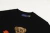 POLO RALPH LAUREN Polo Bear Wool Crew Neck Sweater with Size Black Men's Card, L, (Product Code 01020109)