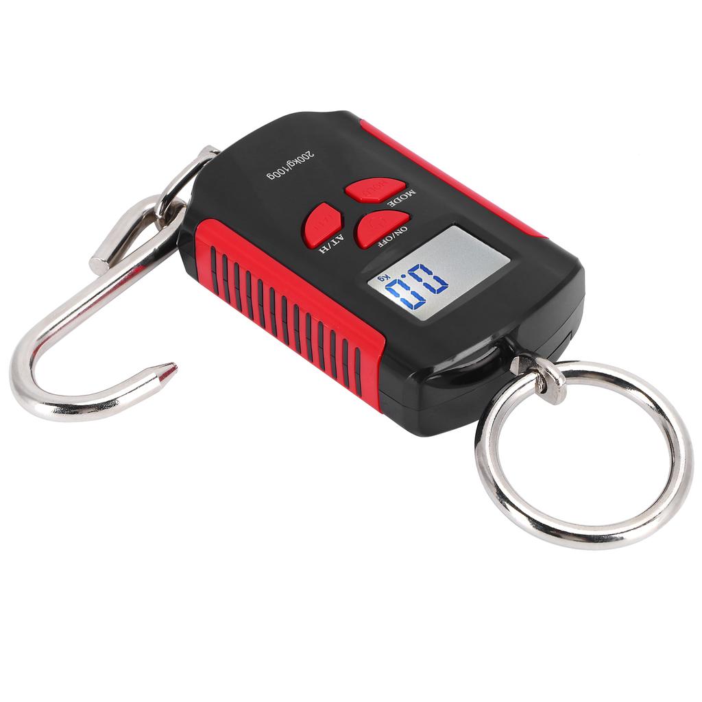 Portable Electronic Hanging Scale Digital LCD Backlit Display KgCelsiuslbCelsiusJIN 200KG WCelsiusHook
