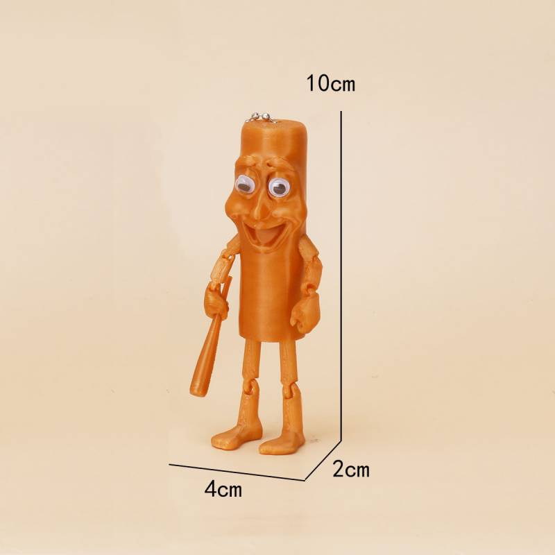 

Тун Тунг Тунгсахура Фигурка Модель 3D Печатная Пластиковая Игрушка Домашний Декор Подарок оранжевый