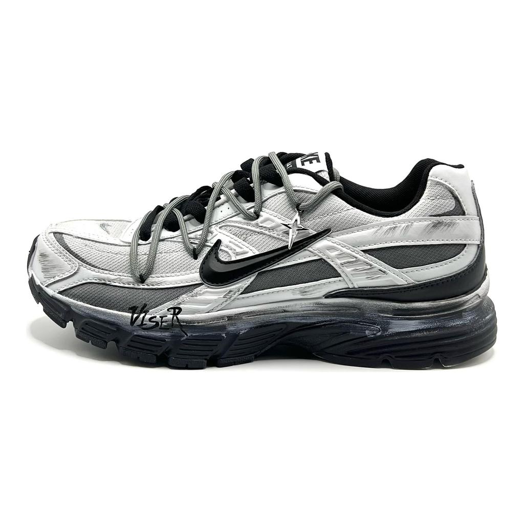 Nike Initiator Cushioning Low Top Running Shoes Unisex Gray Black 394055-100