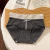 French Style Women Mid Waist Antibacterial Combed Cotton Ladies Panties