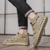 New European Station Fashion Personality Sandals Men Leather High Top Beach Shoes British Retro Casual Sandals Men