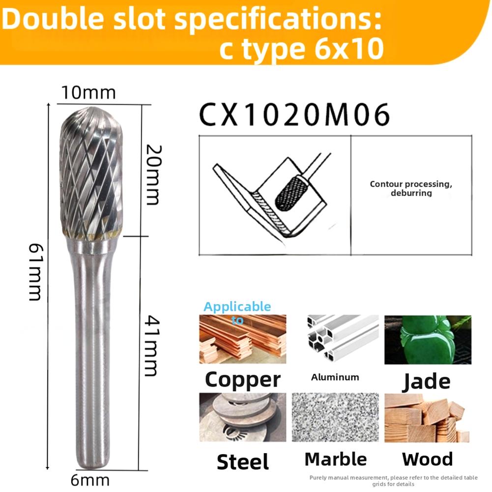 For Metal Deburring Rotary Burr Metal Grinding Tool Double Cut Design Processing Hardness Up To HRC70 Efficient Material Removal