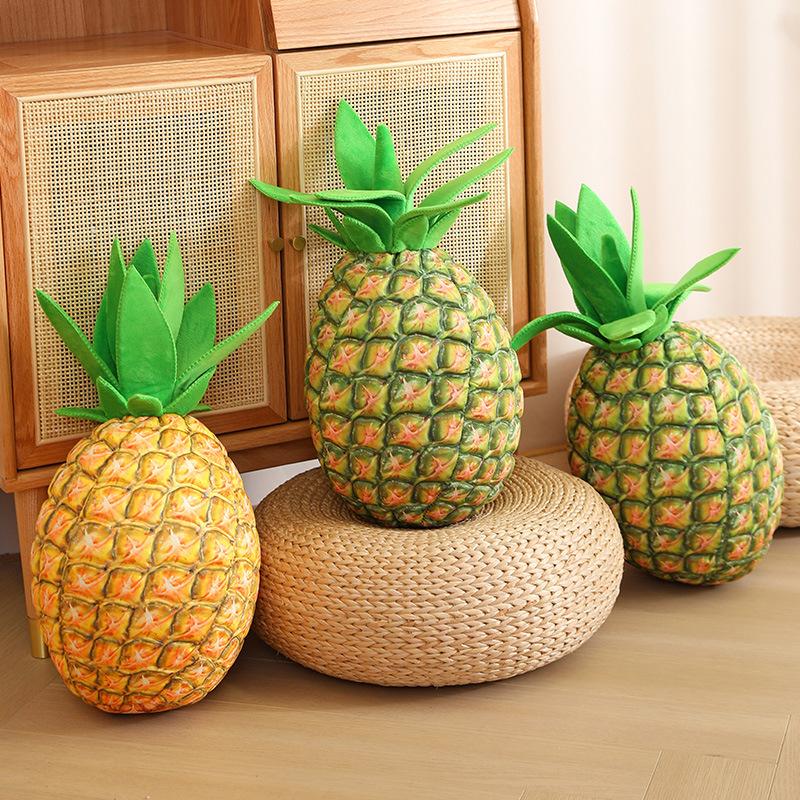 Simulation Pineapple Throw Pillow Pineapple Plush Toy Food Doll Photo Prop Doll Birthday Gift Girl Doll