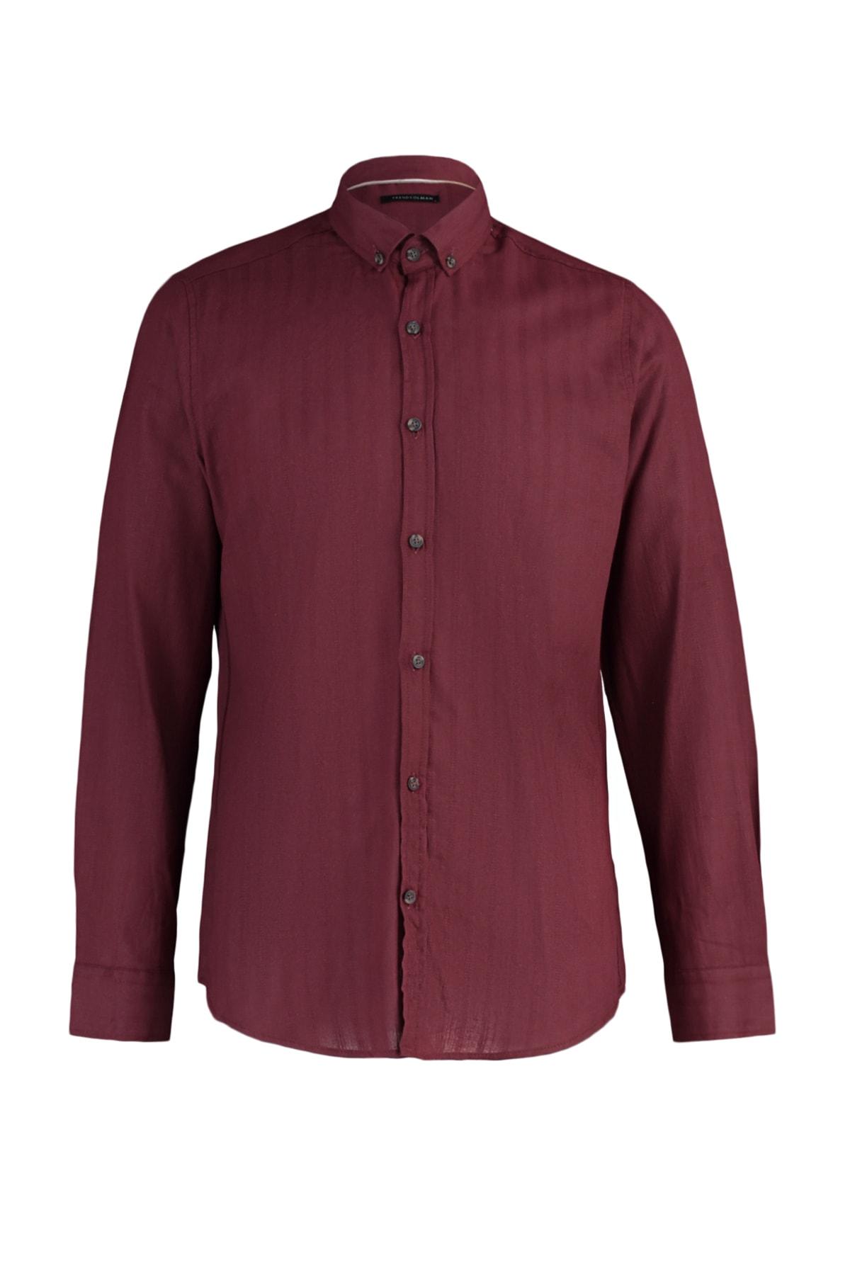 

Рубашка - Бордовый - Slim fit