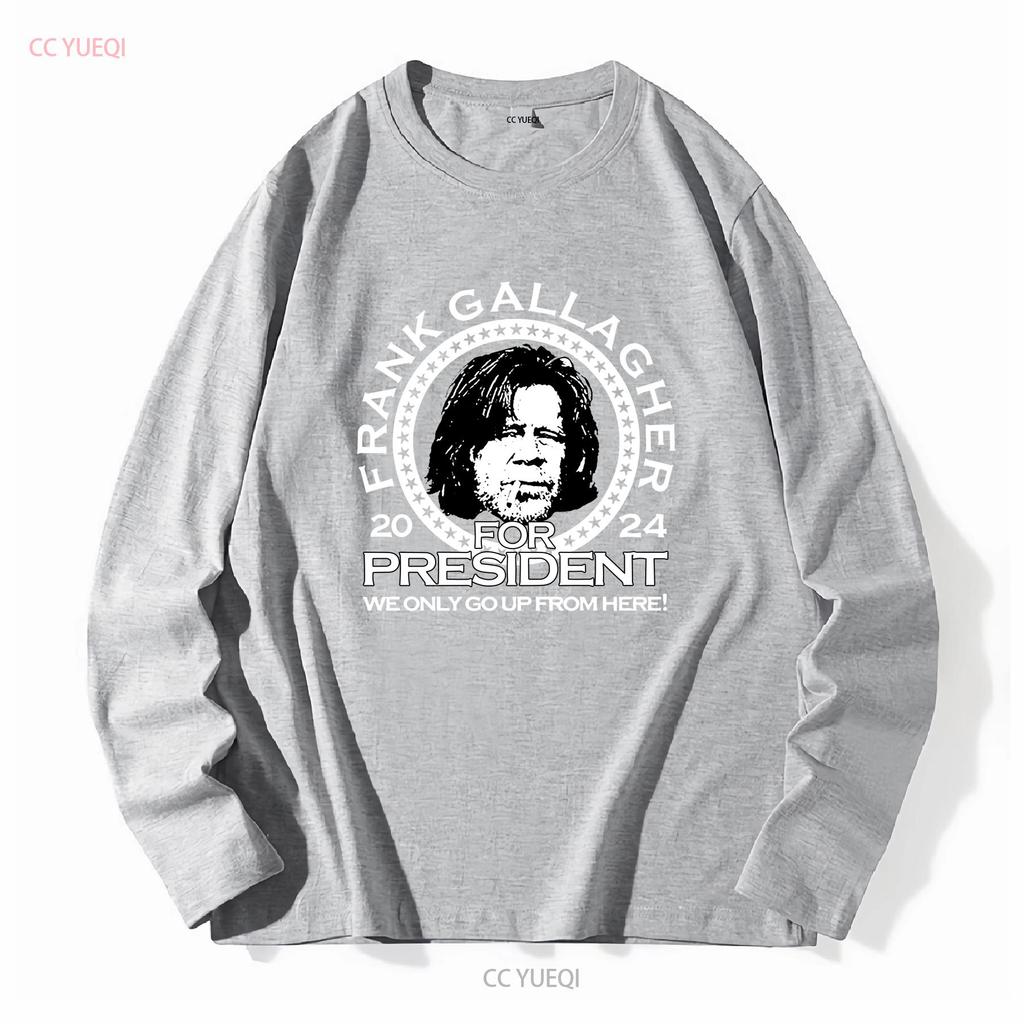 Frank Gallagher For President 2024 Best T Shirt Red Size S 4XL EG575 Vintage Washed Stretched Unisex Comfortable Fashion Soft