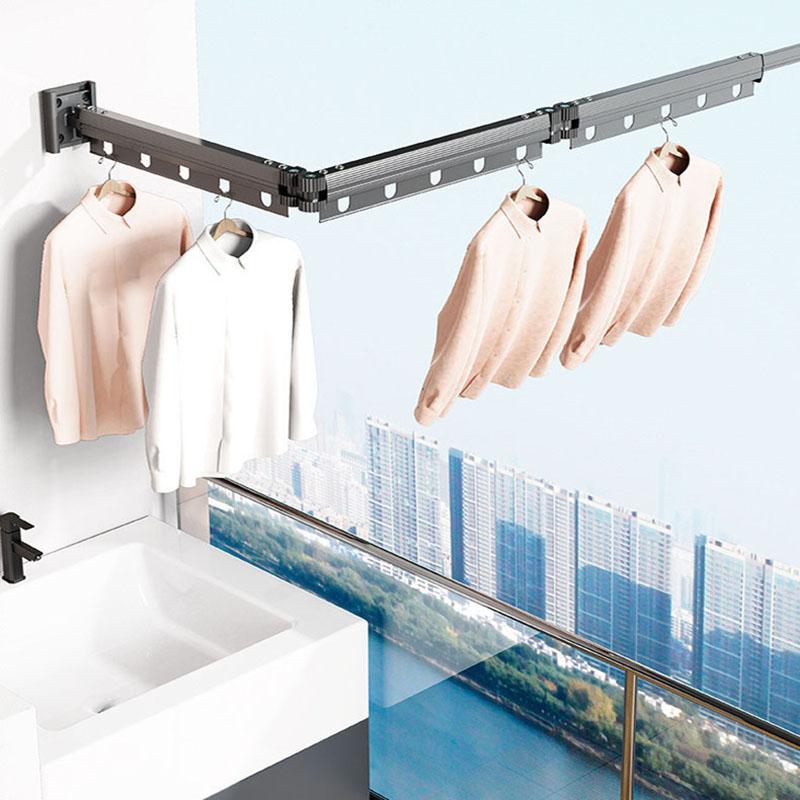 Appendiabiti Pieghevole A Parete Sinzau In Alluminio – Salvaspazio Per Bagno Camera Da Letto Balcone, Carico 30 Kg