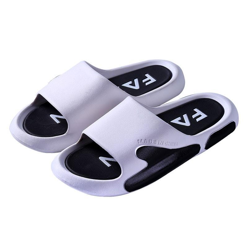 New slippers men's summer couple wear non-slip and wear-resistant thick bottom student home beach sandals
