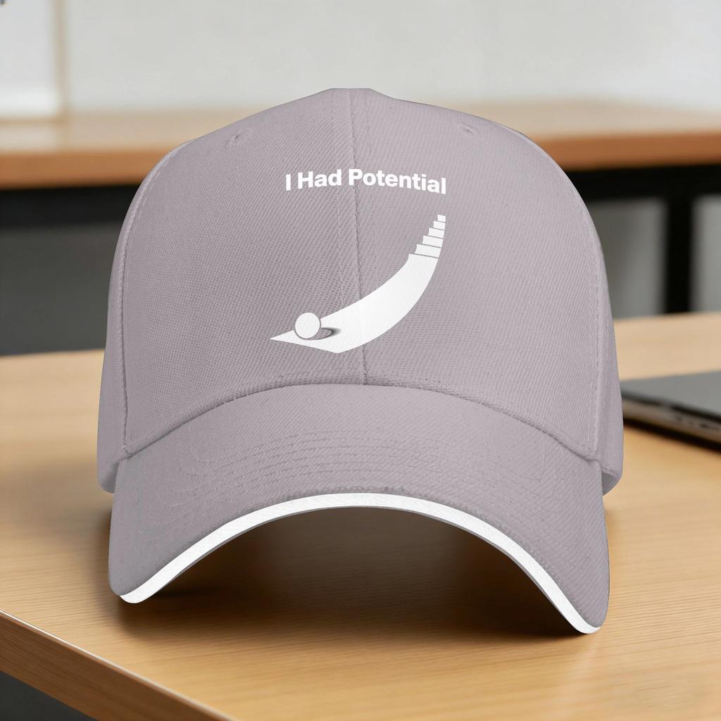 I Had Potential Sun Baseball Cap Summer Unisex Unisex  Print Trucker Hat Hot Sale Casual Running Hippie Baseball Caps