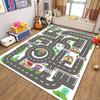 City Map Traffic Game Carpet Children's Carpet Crawling Mat