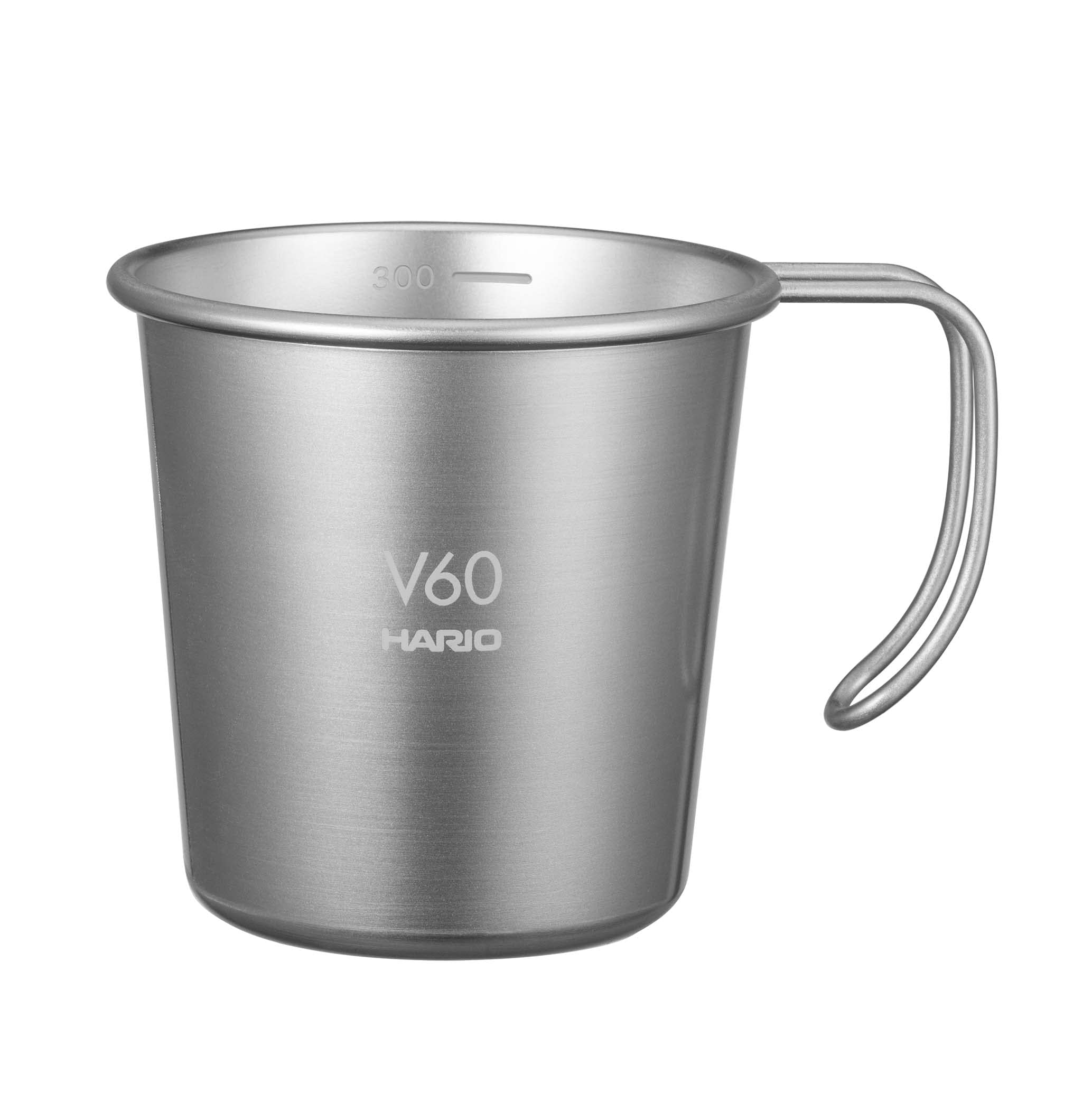 

HARIO V60 Metal Stacking Mug, 300ml, Silver, O-VSM-30-HSV