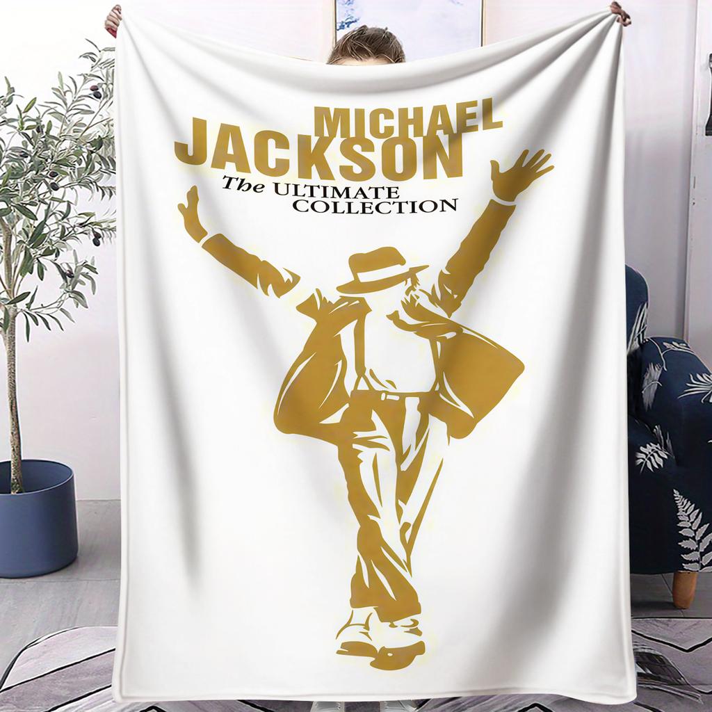 MJ King of Pop Michael Jackson Super Soft high Blanket Sofa Office Travel Nap Comfort Leisure Camp Travel Blanket Birthday Gift