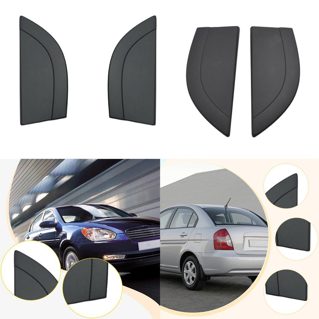 Door Delta Molding Replacement Spare Part Triangle Panel Maintenance Protection Triangle Cover for Hyundai Accent 2006-2010