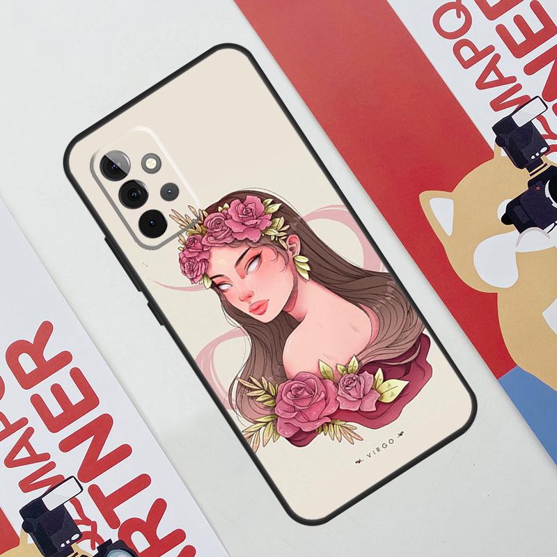 Horoscope Girl Scorpio Taurus Virgo Case For Samsung Galaxy A06 A16 A36 A56 A55 A35 A33 A53 A13 A23 A17 A54 A34 A14 A52 A32 A15