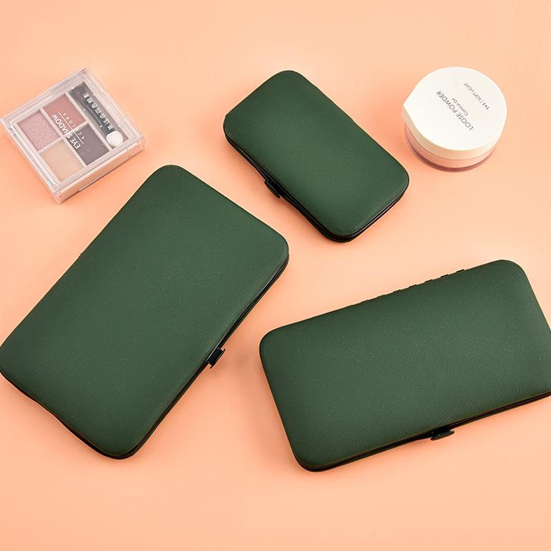 18-Piece Dark Green Slant Mouth Nail Clipper Manicure Set