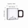 High-Temperature Resistant Clear Glass Cup Thicken Coffee Mug Latte Glass Cup  Household